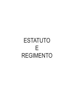 Estatuto e o Regimento Interno