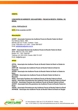 X ENCONTRO DO NORDESTE DOS AUDITORES