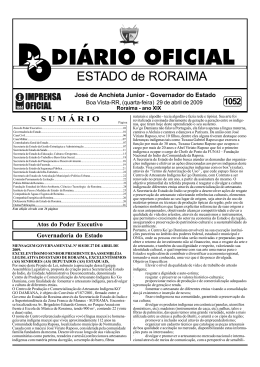 D.O.E. Nº 1052.pmd - Imprensa Oficial do Estado de Roraima