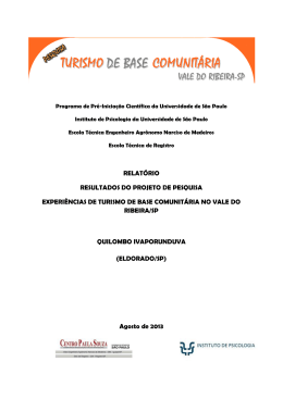 relatório resultados do projeto de pesquisa