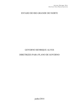 ESTADO DO RIO GRANDE DO NORTE GOVERNO HENRIQUE
