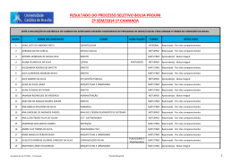 resultado do processo seletivo bolsa prouni 2&ordm; sem/2014 1&ordf; chamada