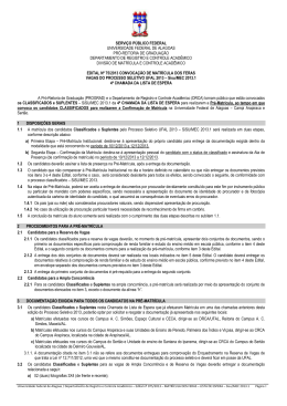 Edital 75-2013 - 4a Chamada da Lista de Espera