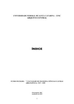 Faculdade Filosofia, Ci&ecirc;ncias e Letras