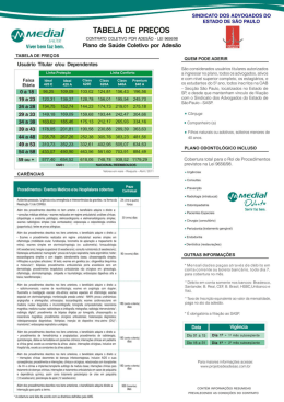 Medial - Contratos dos planos de saúde