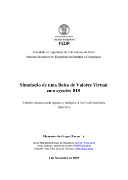 Simula&ccedil;&atilde;o de uma Bolsa de Valores Virtual com