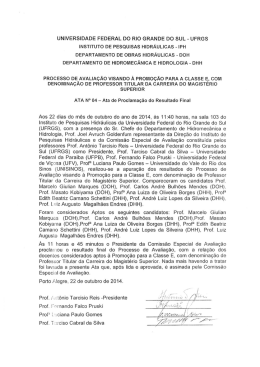 Parecer Final da Avaliação
