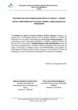 Edital complementar 001