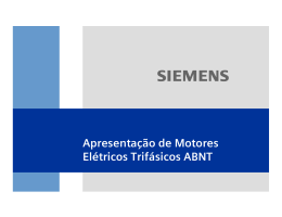Apresentação de Motores Elétricos Trifásicos ABNT