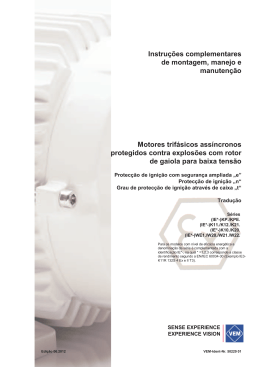 Instru&ccedil;&otilde;es complementares de montagem, manejo e manuten&ccedil;&atilde;o