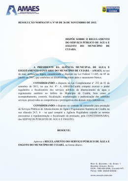 RESOLU&Ccedil;&Atilde;O NORMATIVA N&ordm; 05 DE 26 DE