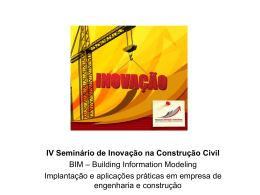 BIM (Building Information Modeling) - Sinduscon-Rio