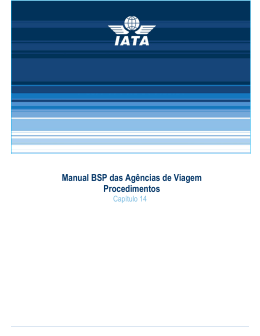 Manual BSP das Agências de Viagem Procedimentos