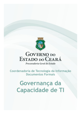 Governan&ccedil;a da Capacidade de TI - Procuradoria Geral do Estado