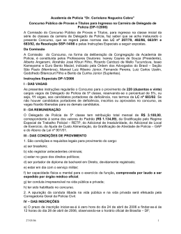 Academia de Pol&iacute;cia &ldquo;Dr. Coriolano Nogueira Cobra&rdquo; Concurso