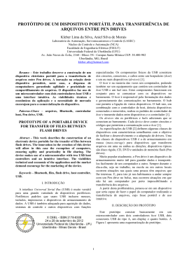 Prot&oacute;tipo de um dispositivo port&aacute;til para transfer&ecirc;ncia de arquivos
