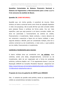 Quest&otilde;es Comentadas de SFN, MACRO E ECONOM BRAS_&Aacute;REA