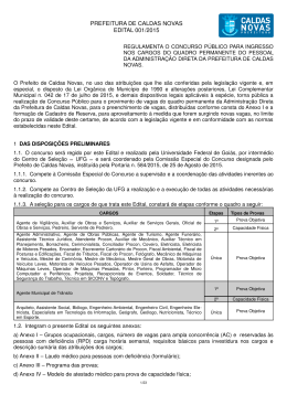 Edital 001/2015 - Vestibular