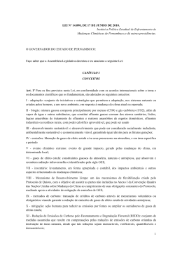 1 LEI N&ordm; 14.090, DE 17 DE JUNHO DE 2010. Institui a Pol&iacute;tica