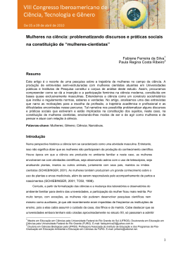 Mulheres na ciência: problematizando discursos e práticas