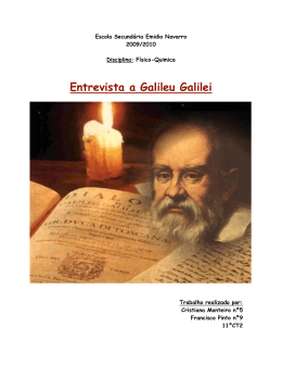 Entrevista a Galileu Galilei