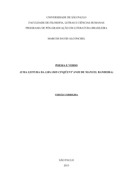 Poesia e verso (uma leitura da Lira dos Cinq&uuml;ent`anos de Manuel