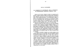 Ao INSTITUTO DE INVESTIGA&Ccedil;&Atilde;O &Ccedil;IENT&Iacute;EICA TROPICAL (1983)