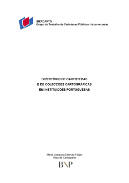 directório de cartotecas e de colecções cartográficas em instituições