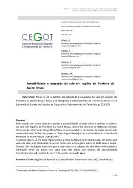 Acessibilidade e ocupa&ccedil;&atilde;o do solo em regi&otilde;es de