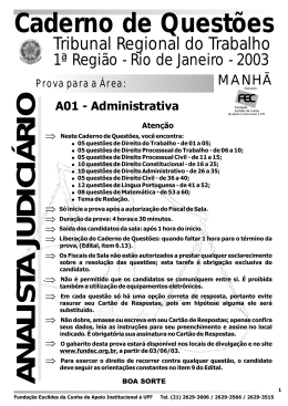 A N A LISTA JU D ICI&Aacute; RIO &rArr;