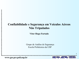 Confiabilidade e Seguran&ccedil;a em Ve&iacute;culos A&eacute;reos N&atilde;o Tripulados