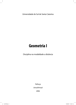 Geometria I - UNISUL