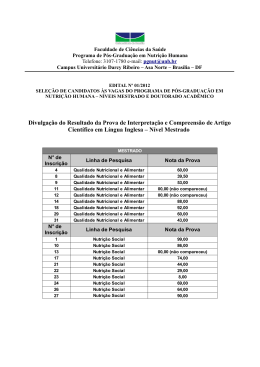 Divulga&ccedil;&atilde;o do Resultado da Prova de Interpreta&ccedil;&atilde;o e