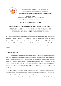 edital n&ordm; 02/2015/ppeq/cca/ufes - Pr&oacute;
