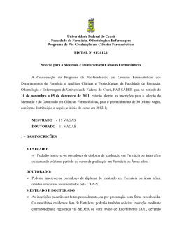 PRPPG/UFC - Pró-Reitoria de Pesquisa e Pós