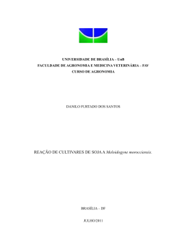 REA&Ccedil;&Atilde;O DE CULTIVARES DE SOJA A Meloidogyne