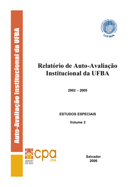 Relatório CPA 2002_2005 Vol.2 - Comissão Própria de Avaliação