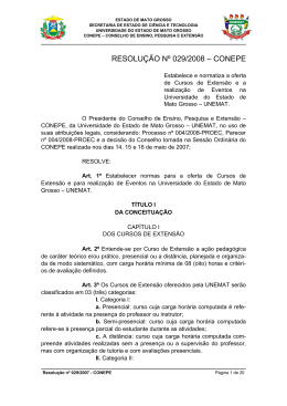 Resolu&ccedil;&atilde;o n&ordm; 029/2008 - CONEPE