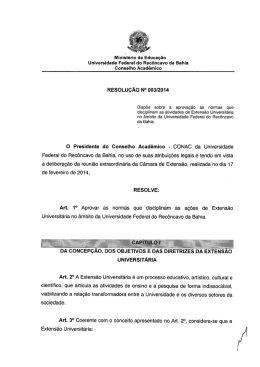 Resolu&ccedil;&atilde;o 03/2014