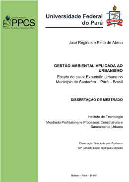 Programa de Pós-Graduação em Processos Construtivos e