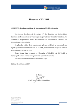 Despacho n&ordm; 03/2003 - ILIND - Instituto Lus&oacute;fono de Investiga&ccedil;&atilde;o e