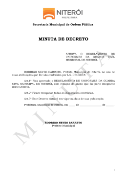 regulamento de uniformes da guarda civil municipal de niterói