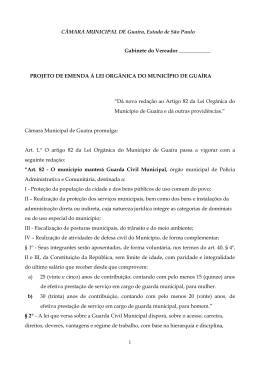 Projeto de Lei_Guarda Civil Municipal