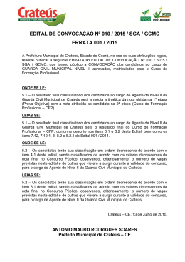 errata 001 / 2015 - Universidade Patativa do Assaré