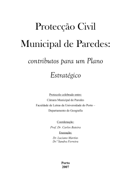 Protec&ccedil;&atilde;o Civil Municipal de Paredes: