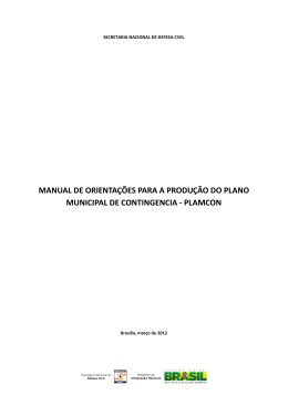 Manual de Orienta&ccedil;&otilde;es SEDEC