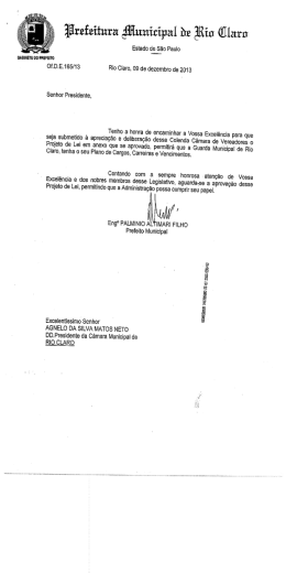 projeto de lei n&ordm; 322 &ndash; plano cargos &ndash; guarda civil municipal
