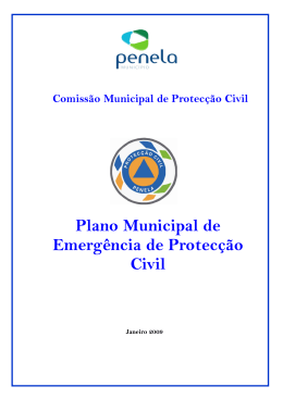 Plano Municipal de Emerg&ecirc;ncia de Protec&ccedil;&atilde;o Civil