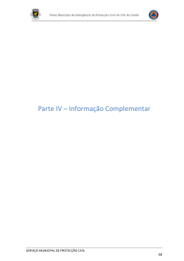 Parte IV – Informação Complementar
