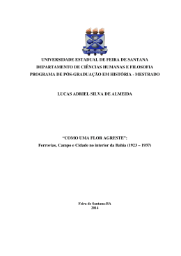 ferrovias, campo e cidade no interior da Bahia (1923-1937)